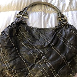 Leather Hobo Handbag